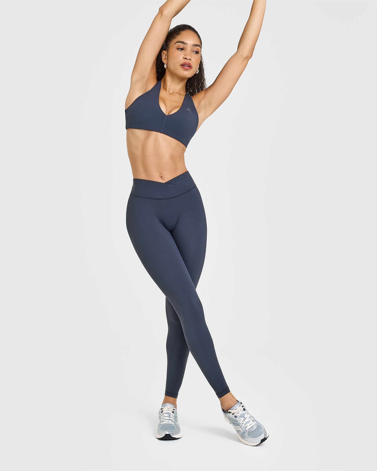 True Blue High Waist Yoga Leggings for Women - Seamless Workout Pants with Compression & Tummy Control - Perfect for Yoga, Gym, Running & Lounge Wear