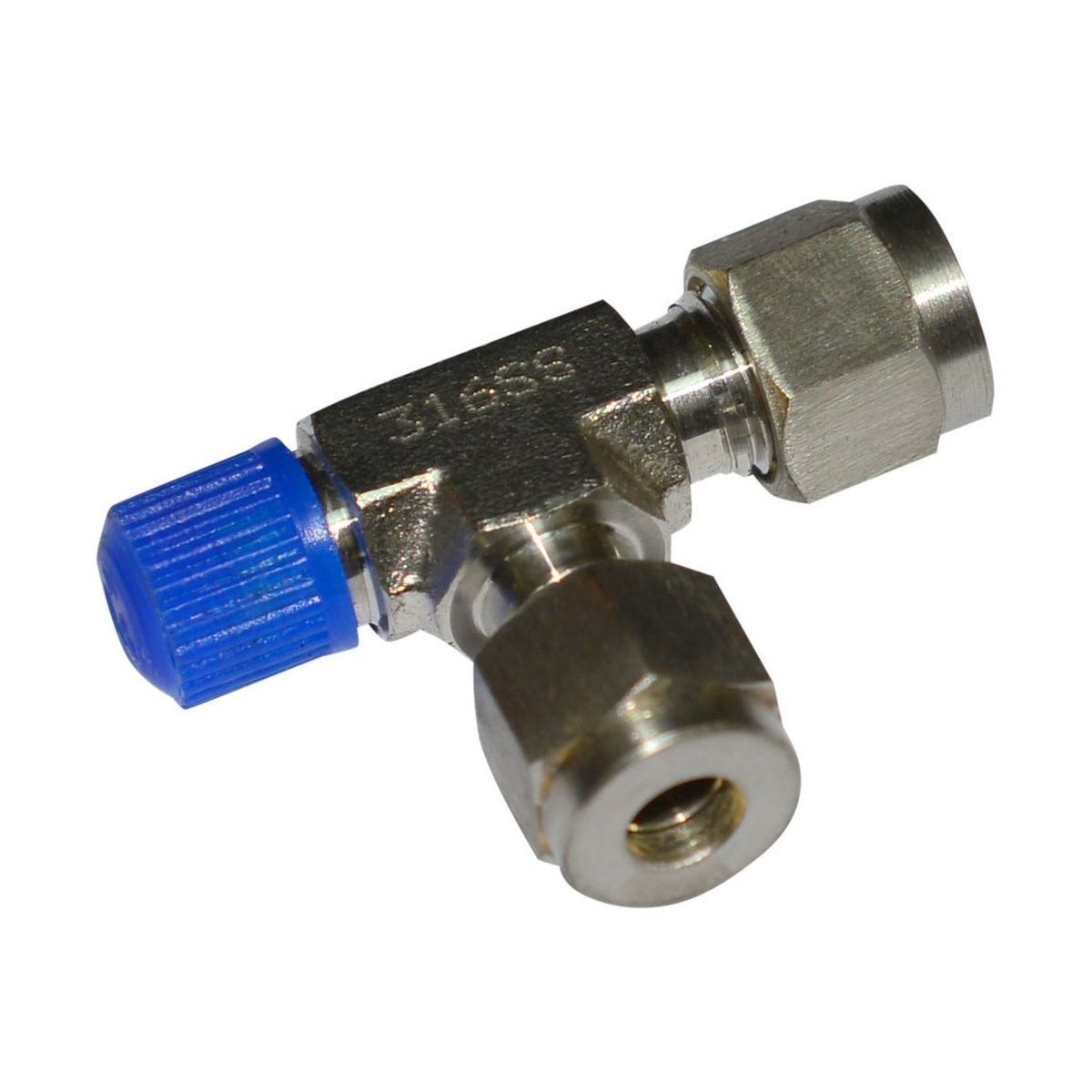 Stainless Steel Male Run Tee Single Ferrule Fitting (Fig. SMRT) - High Pressure Instrumentation Connector for Hydraulic, Pneumatic & Gas Systems