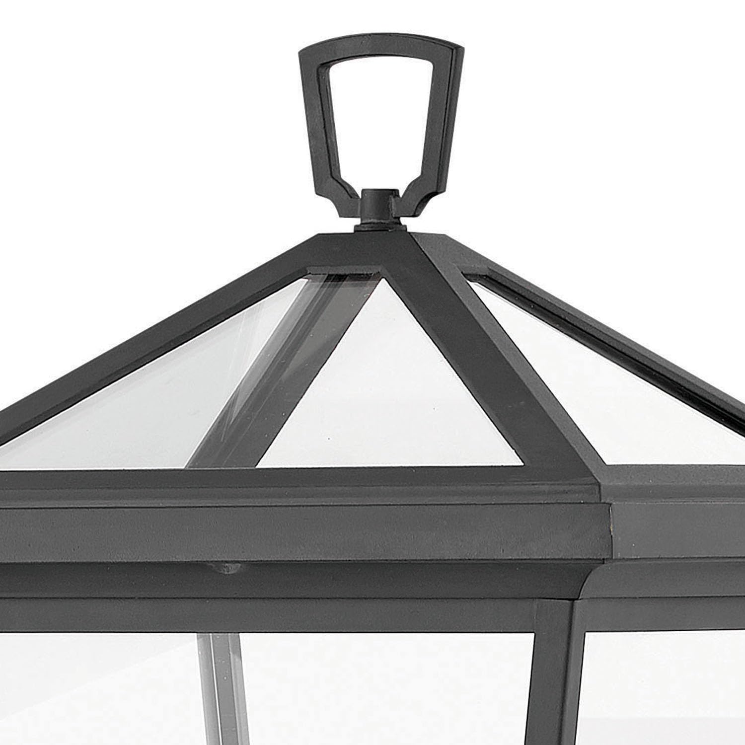 Hinkley Alford Place 2561MB Medium Post Top/Pier Mount Outdoor Lantern - Die Cast Aluminum Frame, Sealed Clear Glass - Museum Black Finish - Perfect for Porch, Patio, Garden & Entryway Lighting