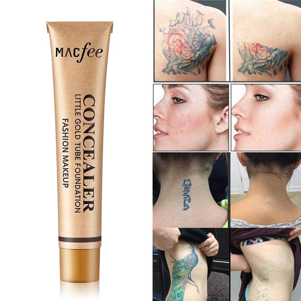 Waterproof Tattoo Concealer & Scar Cover - Full Coverage Makeup for Birthmarks, Dark Spots & Imperfections | Long-Lasting, Skin-Friendly Formula for Daily Use & Special Occasions