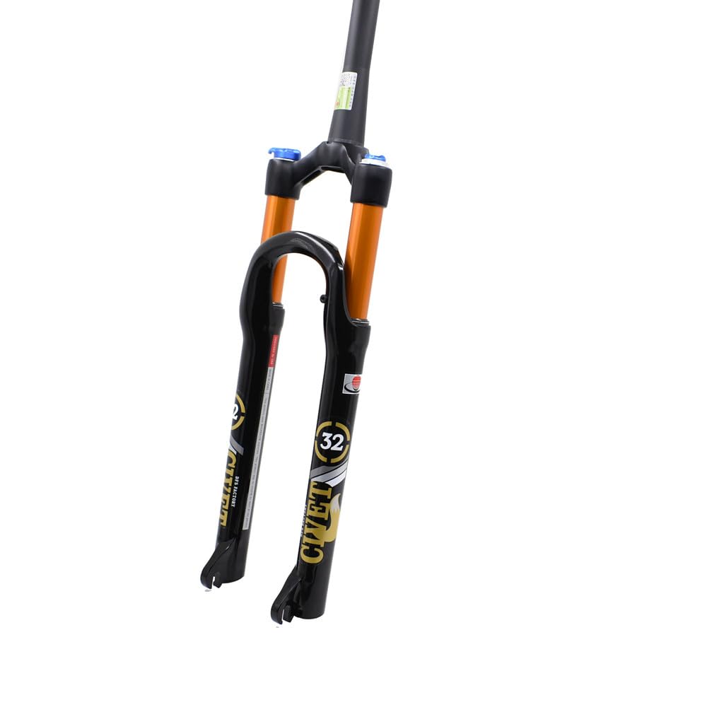 DFS 1.55KG Air Fork Civet Series Suspension MTB Fork - 26/27.5/29 Inch QR 9x100 - Remote & Manual Lockout - Lightweight Mountain Bike Fork for Trail, Cross-Country & Downhill Riding