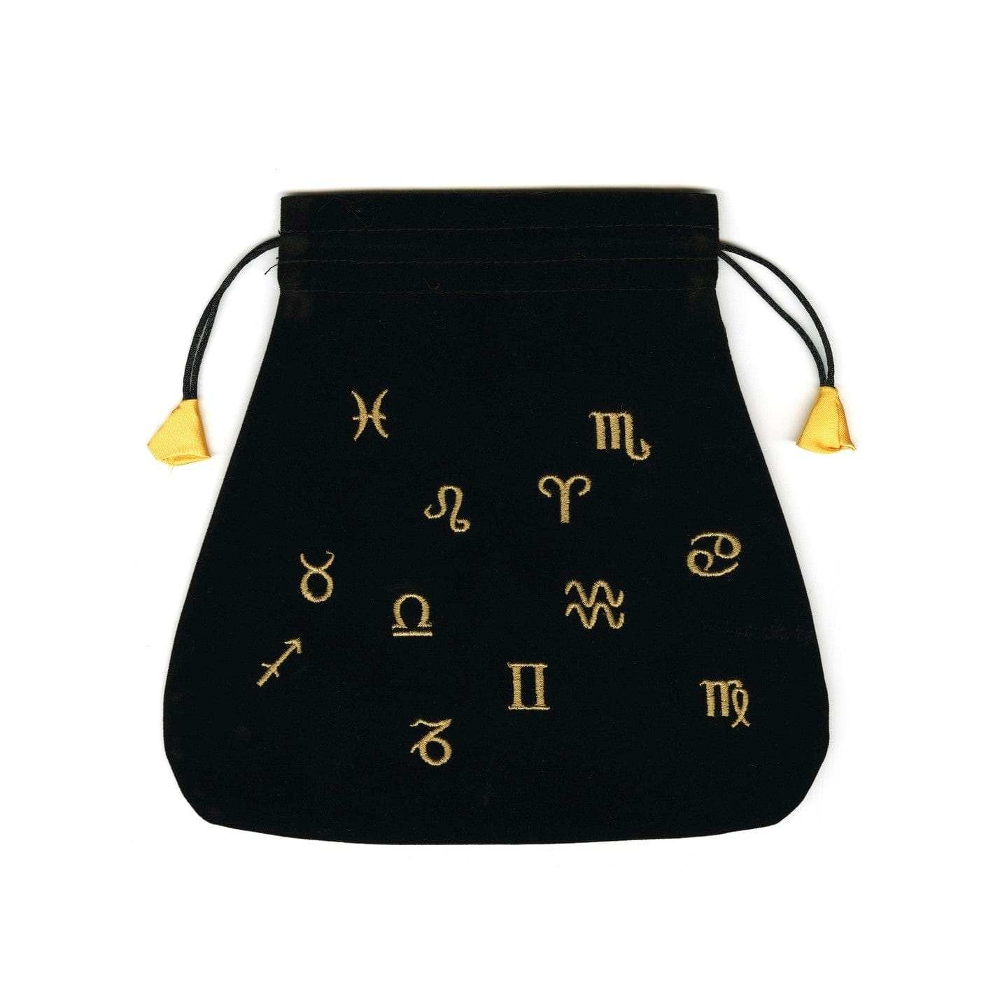 Black Velvet Astrology Pouch - Perfect for Tarot Cards, Crystals & Spiritual Accessories | Elegant Storage for Witches & Mystics
