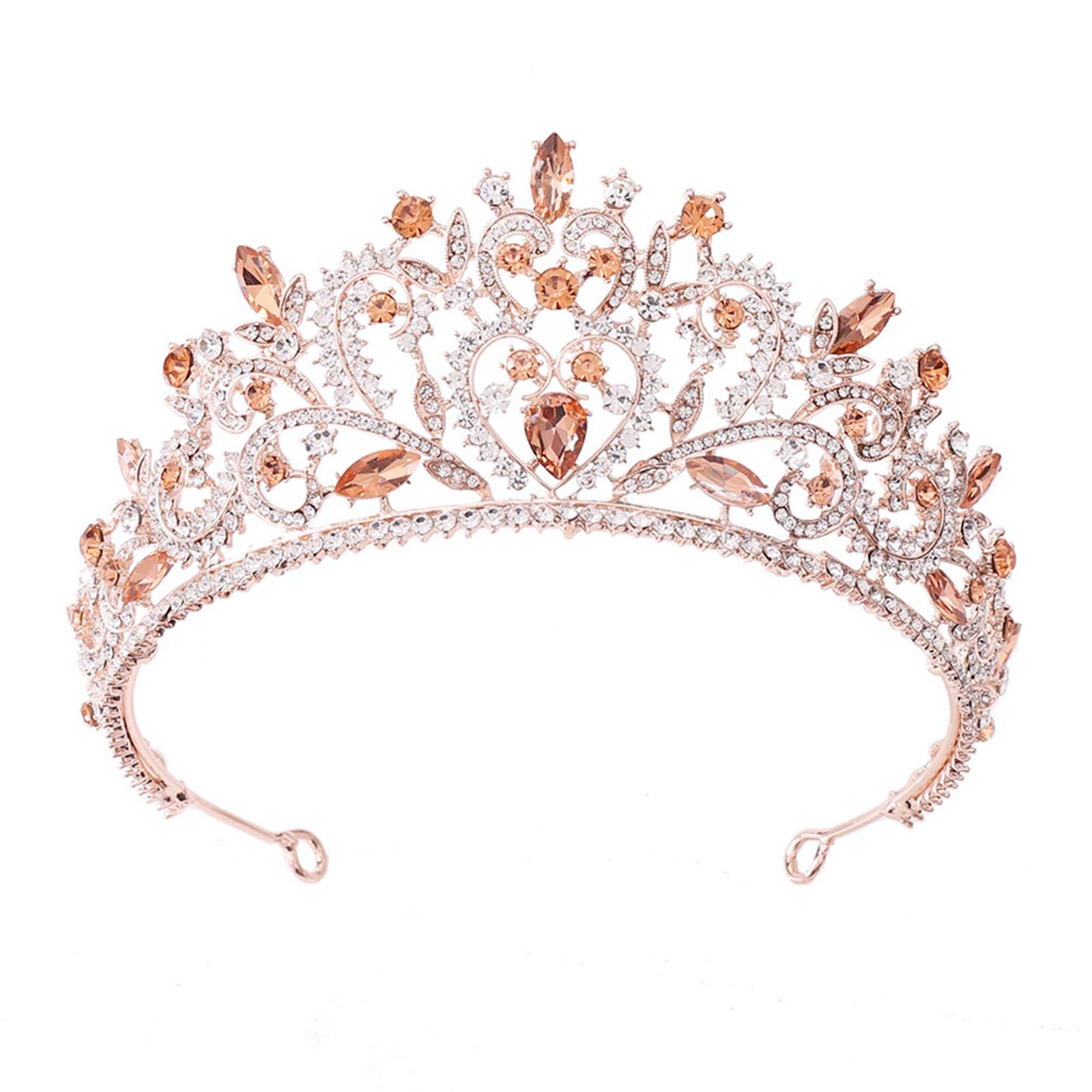 Sparkling Rhinestone Wedding Tiara for Bride - Crystal Bridal Crown & Princess Headpiece for Women | Perfect for Weddings, Prom, Pageants & Costume Parties