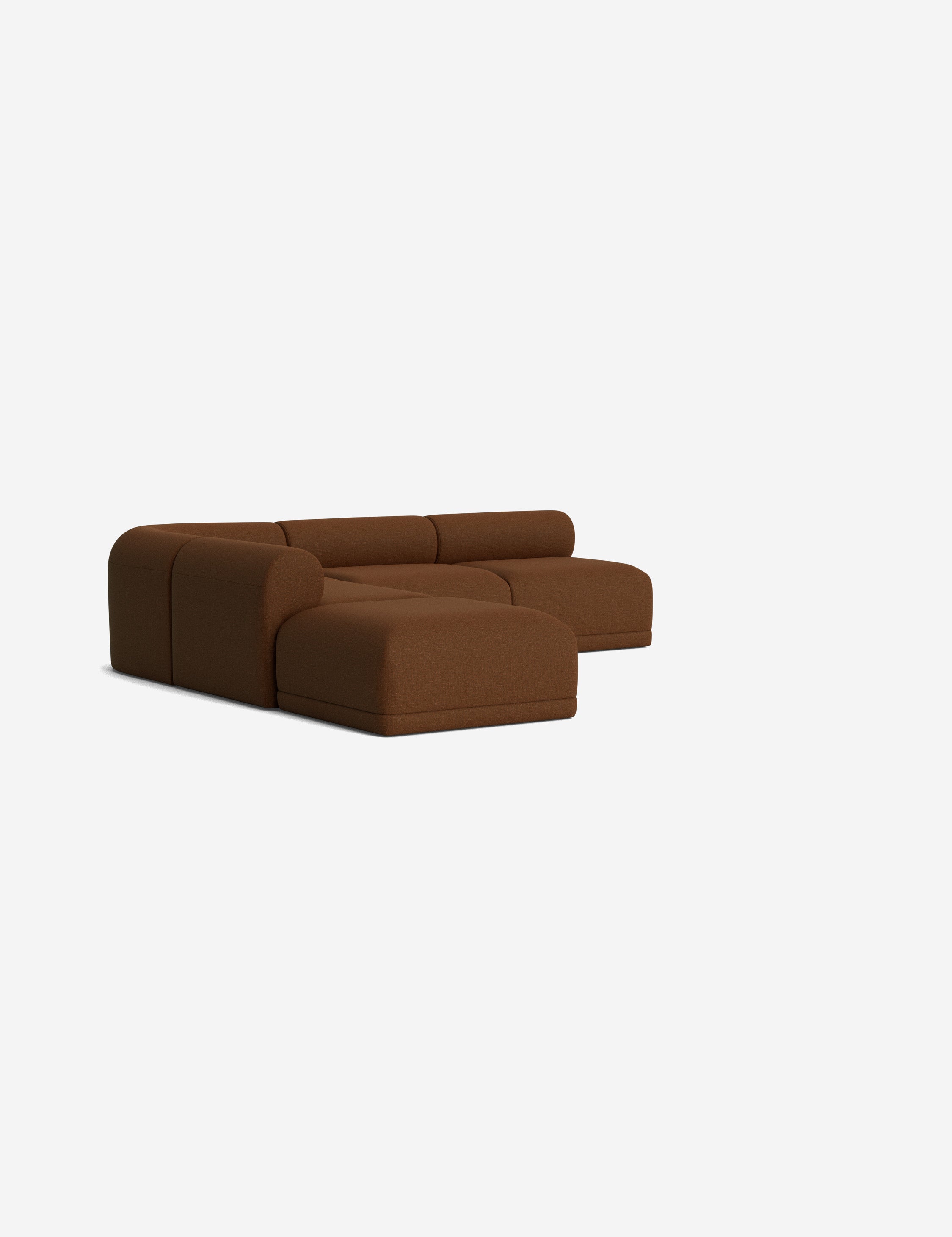 Modern Carson Sectional Sofa with Ottoman - Comfortable L-Shaped Couch for Living Room, Family Room & Home Theater - Perfect for Relaxing, Entertaining & Movie Nights