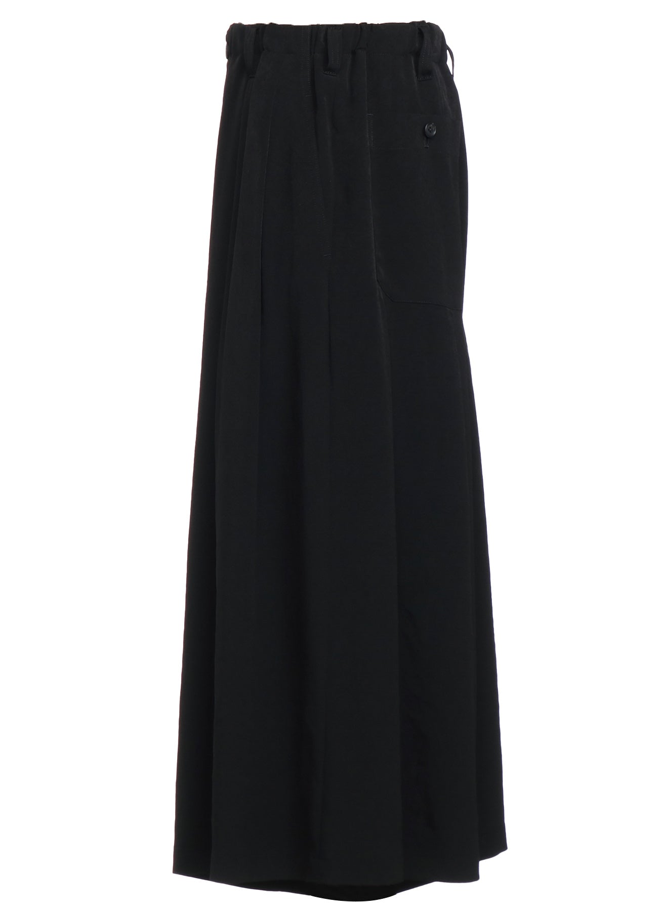 Stylish Crepe de Chine Cropped Wide Pants with Gusseted Flap Pockets - Comfortable & Trendy Women's Trousers for Work, Travel & Casual Outfits