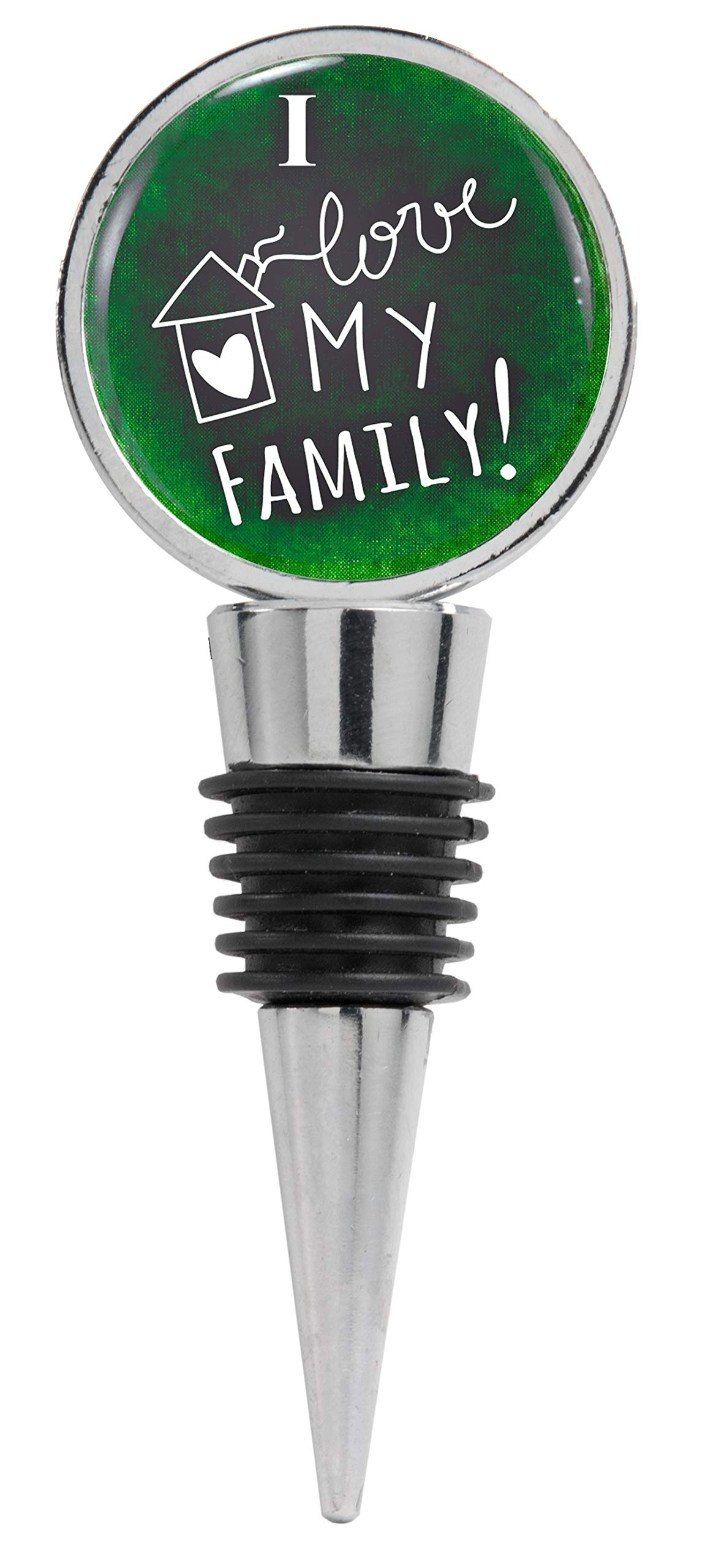 Family Quote Wine Stopper - Heartwarming Gift for Wine Lovers, Perfect for Weddings, Anniversaries & Family Gatherings