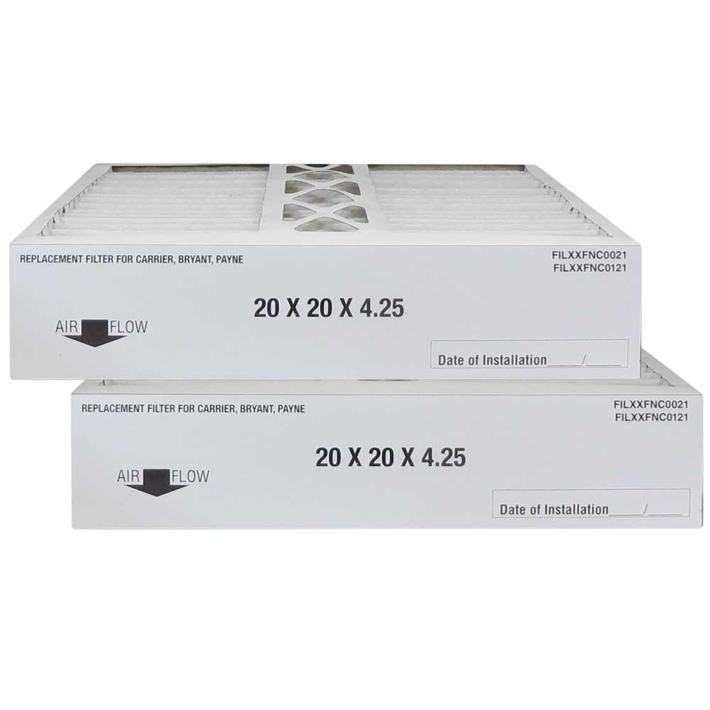 Atomic FILBBFNC0021 20x20x4.25 MERV 13 Bryant Replacement Furnace Air Filter - 2 Pack - Perfect for Home HVAC System Maintenance & Allergen Reduction