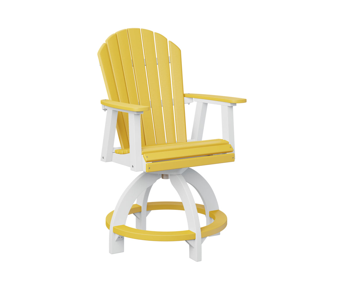 Berlin Gardens Comfo Back Swivel Counter Chair - Adjustable Height Bar Stool for Kitchen Island, Breakfast Nook & Home Decor - Comfortable Modern Seating for Dining & Entertaining