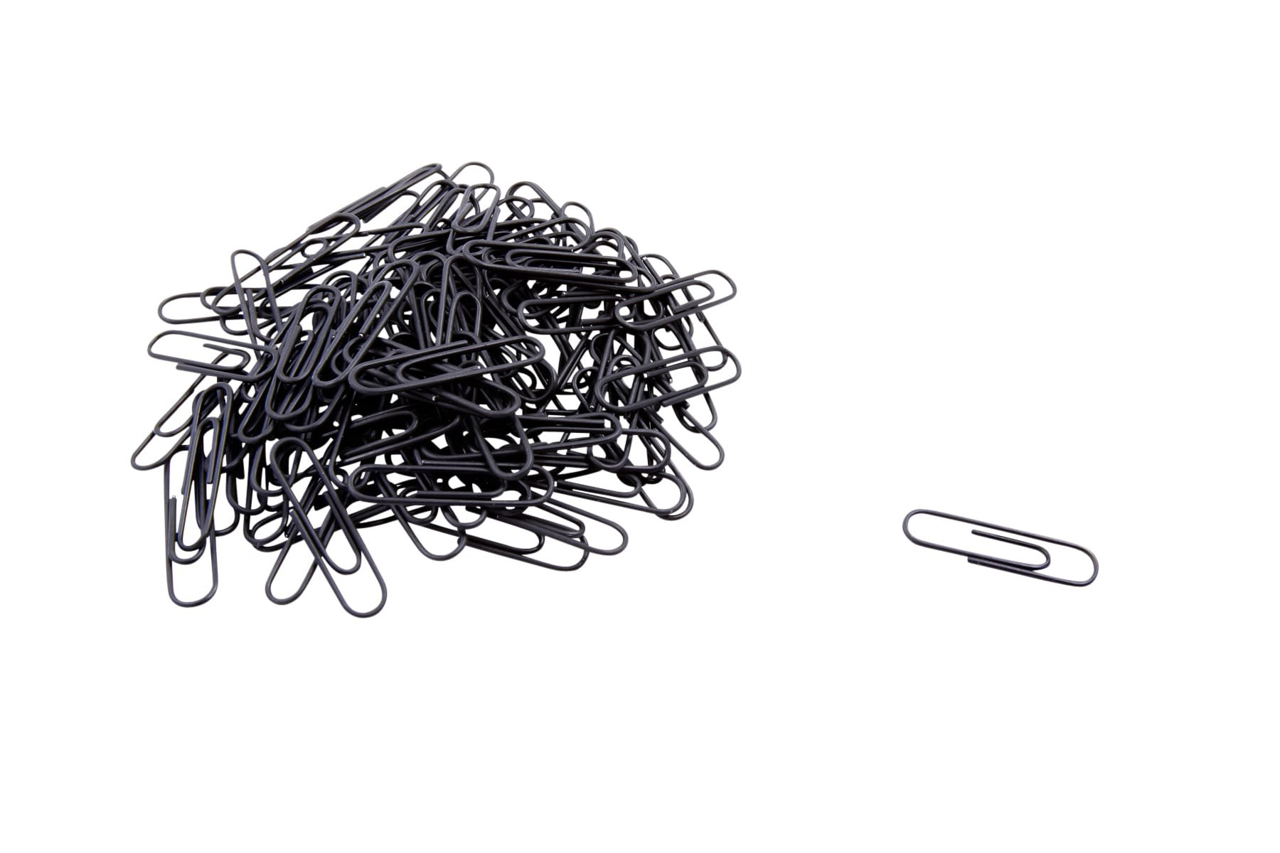 Baumgartens Non-Slip Vinyl Paper Clips - 100 Pack, Colorful Office Supplies for Organizing Documents, Bills & Notes - Perfect for Home, Office & School Use