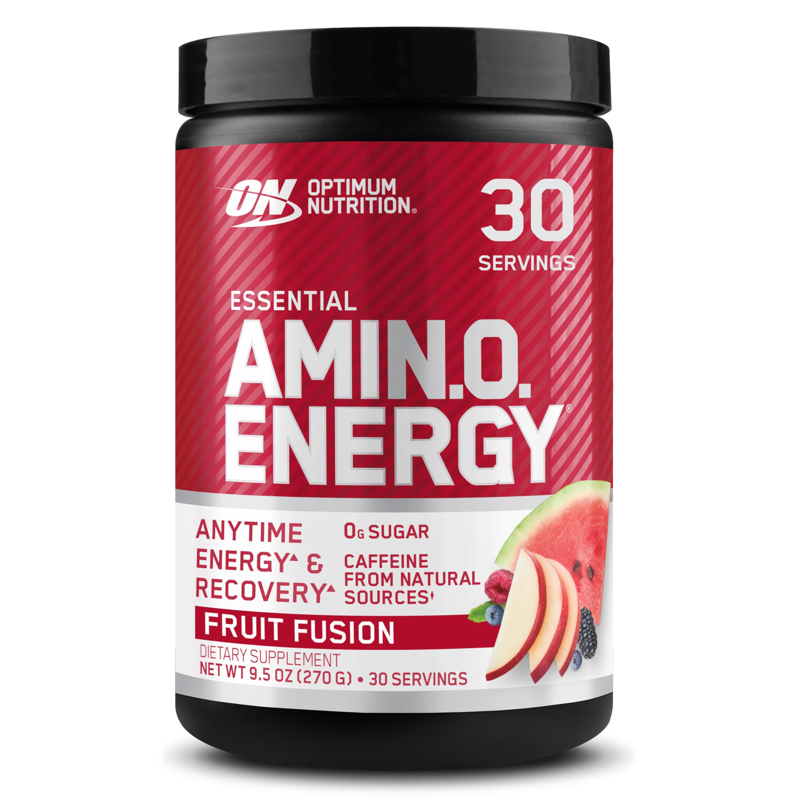 Optimum Nutrition Amino Energy Pre Workout Powder with Green Tea, BCAA, Amino Acids & Green Coffee Extract - Keto Friendly Energy Supplement for Gym, Fitness & Weight Loss - Fruit Fusion Flavor, 30 Servings (Packaging May Vary) - Perfect for Pre-Workout Boost, Post-Workout Recovery & Daily Energy Support