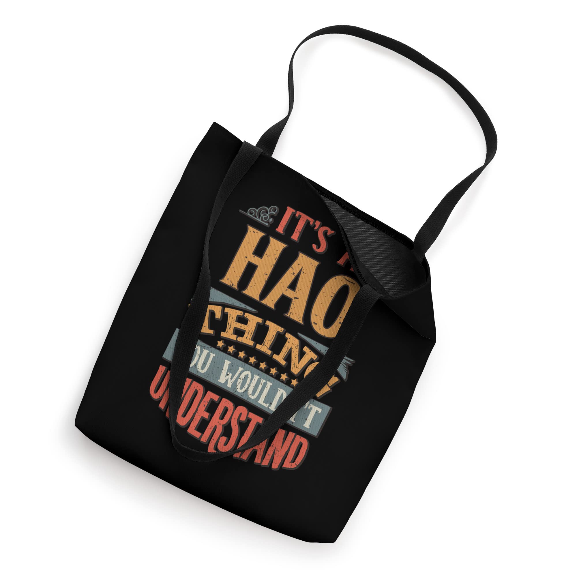 Stylish Hao Name Tote Bag - Durable Canvas Shopping Bag for Women & Men - Perfect for Groceries, Beach, Work & Travel