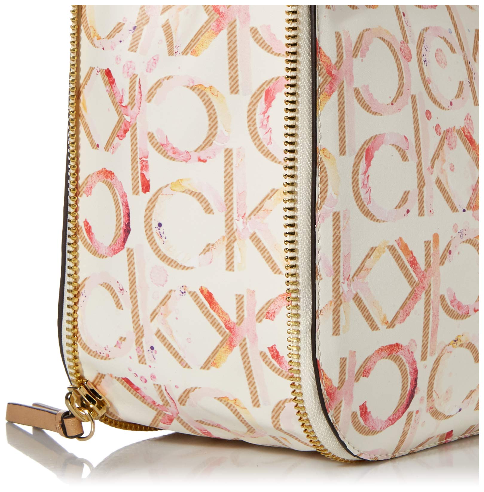 Calvin Klein Gabrianna Novelty Slim Side Zip Tote Bag for Women - Stylish & Functional Work Purse, Perfect for Office, Travel & Everyday Use