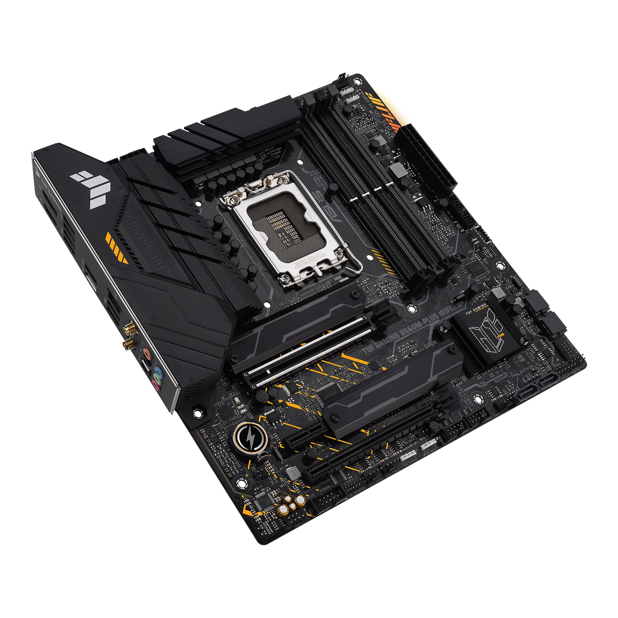 ASUS TUF GAMING B660M-PLUS WIFI DDR4 Motherboard - Intel B660 Chipset, PCIe 4.0, Dual M.2, WiFi 6 - Perfect for Gaming PC Builds & High-Performance Workstations