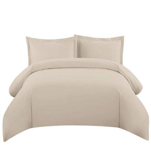 Luxury 550 Thread Count Duvet Cover Set - Full/Queen Size Soft Linen Bedding for Cozy Comfort | Perfect for Master Bedroom, Guest Room & Hotel Decor