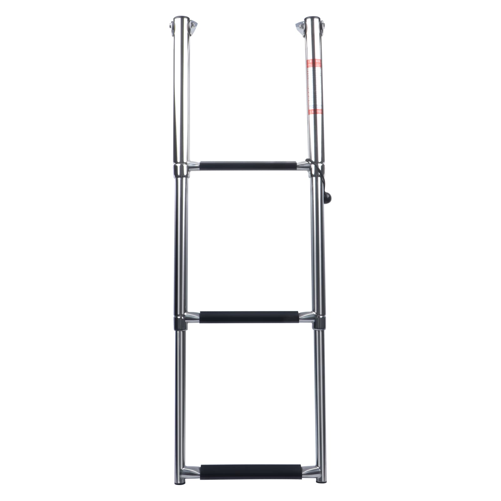 3 Step Boat Ladder - 304 Stainless Steel Folding Dive Ladder | Telescoping Dock Ladder for Marine Boat, Pontoon & Yacht | Perfect for Swimming, Diving & Water Sports