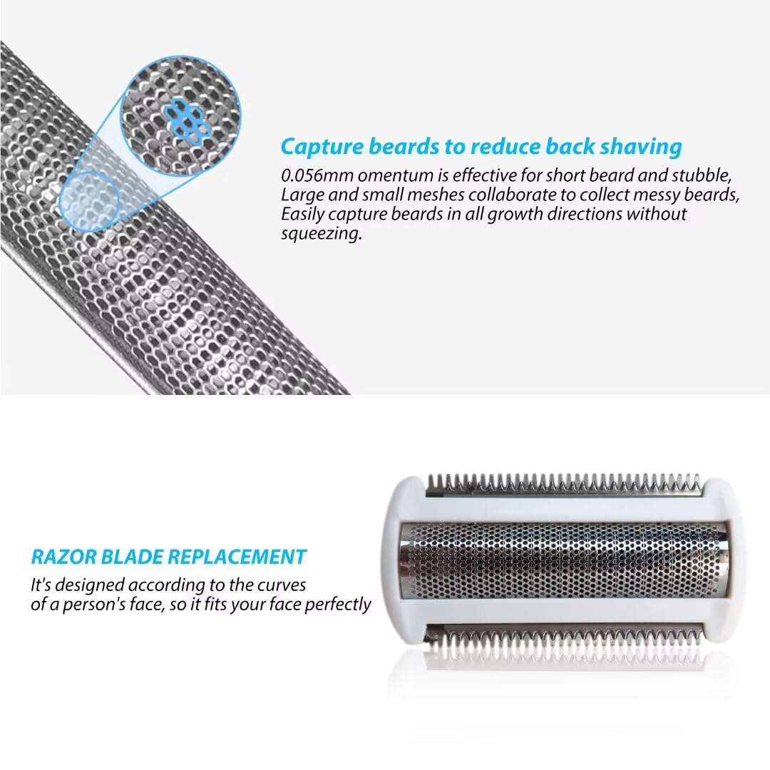 2025 Upgrade Bodygroom Replacement Trimmer/Shaver Foil - Compatible with Philips Norelco Bodygroom Series 5000 (BG5025) & 3000 (BG203x) - White - Precision Grooming for Chest, Back, Arms & Legs - Perfect for Men's Personal Care & Travel