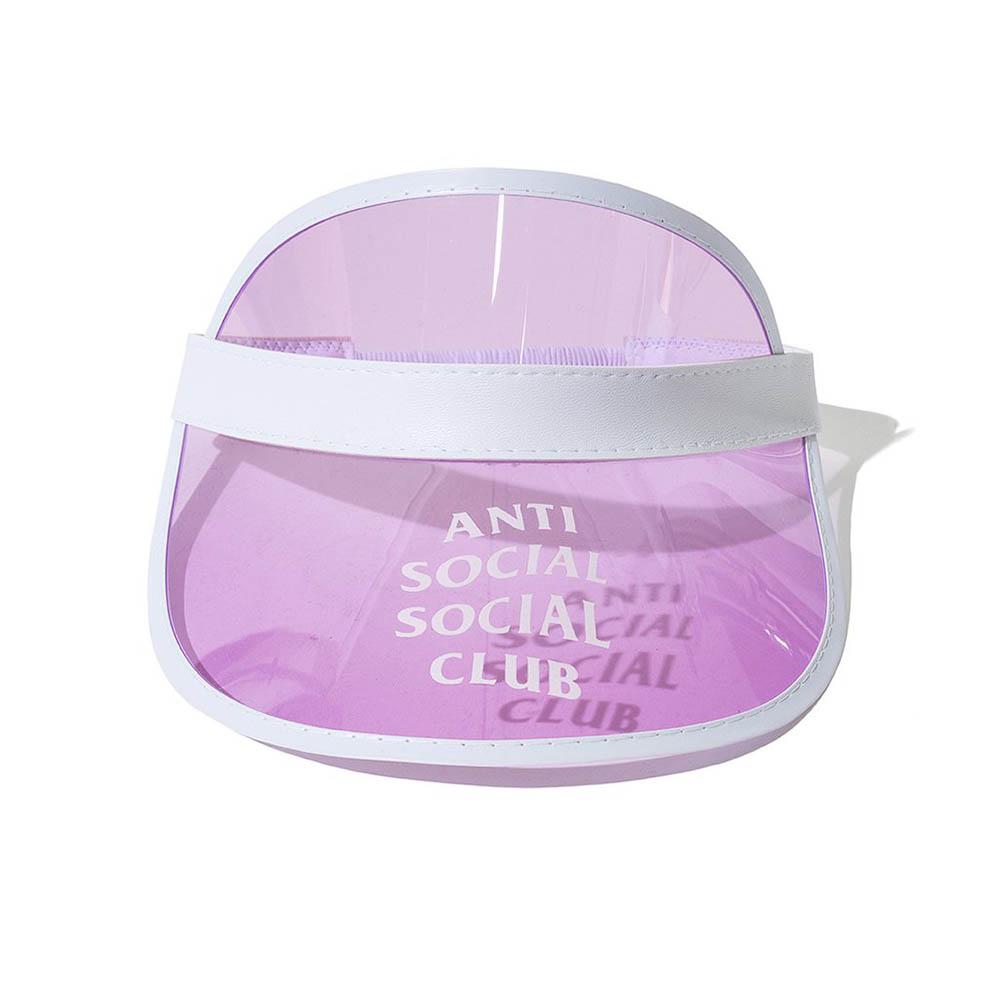 AntiSocialSocialClub BCD Pink Visor - Trendy Adjustable Sun Visor for Men & Women - Perfect for Beach, Sports, and Outdoor Activities