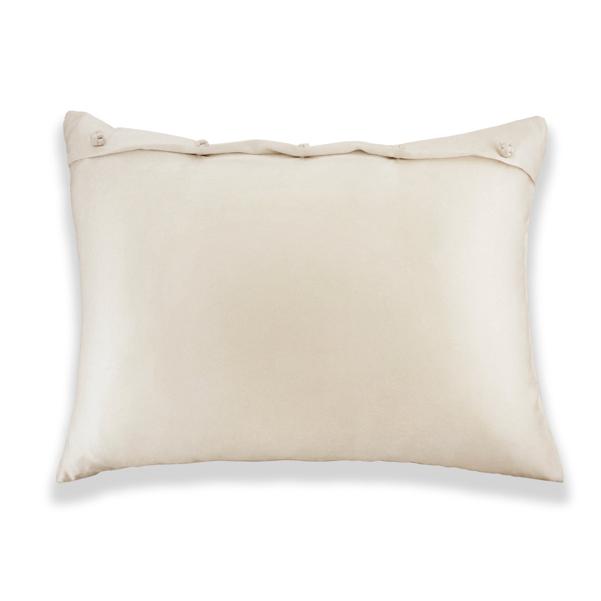 Luxury Charmeuse Pillow Sham with Elegant French Knots - Perfect for Master Bedroom & Guest Room Decor