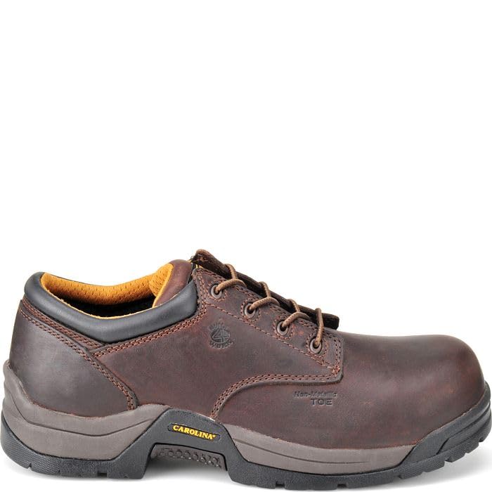 **Men's Carolina Braze Composite Toe Work Shoes - Light Duty, Cushioned Insole, Static-Dissipative, Oil & Slip-Resistant, Non-Metallic Safety Footwear for Construction, Warehouse & Outdoor Work**
