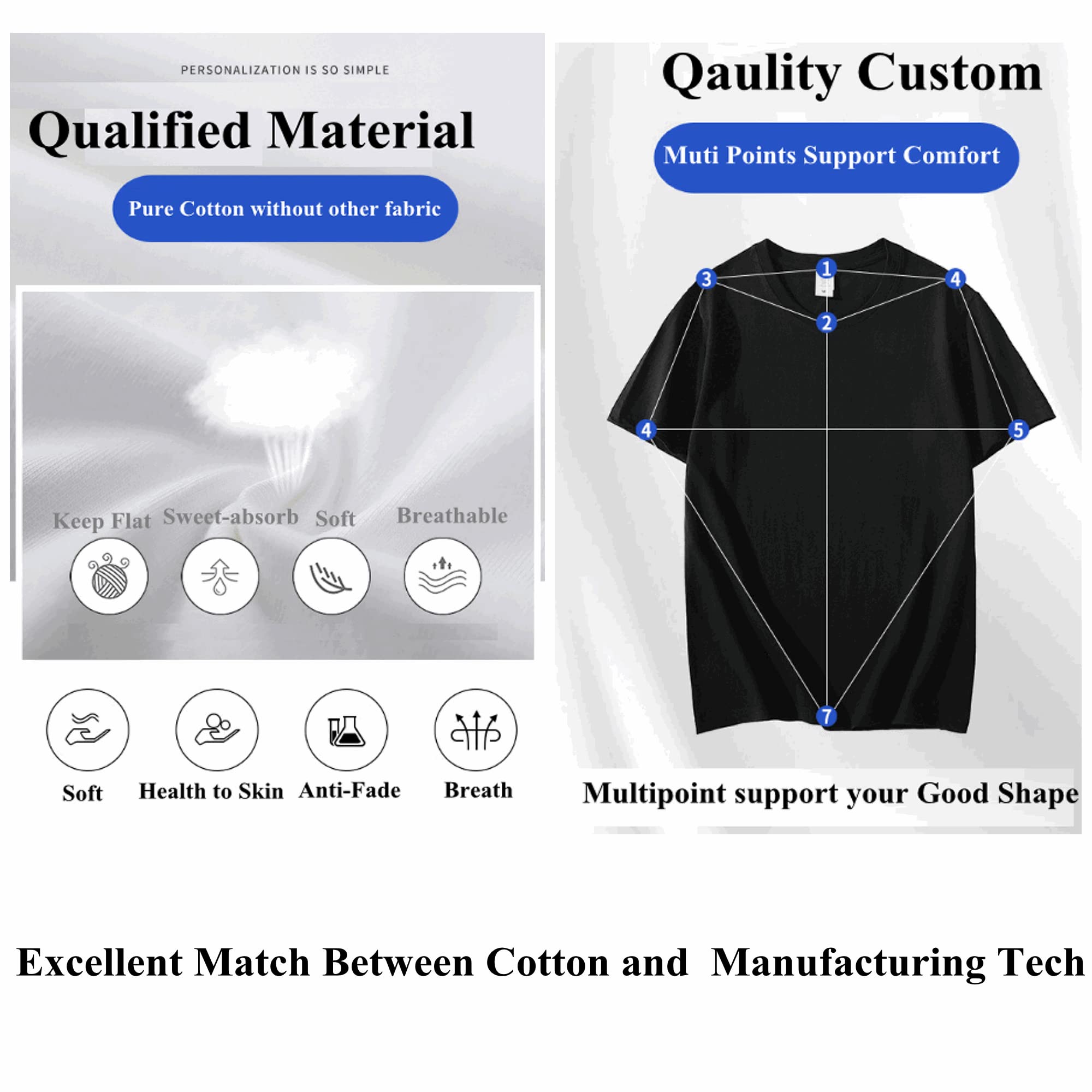 Premium Heavyweight Cotton T-Shirts for Women & Men - Thick Crewneck Tee - Soft Comfortable Casual Wear for Everyday, Gym & Outdoor Activities