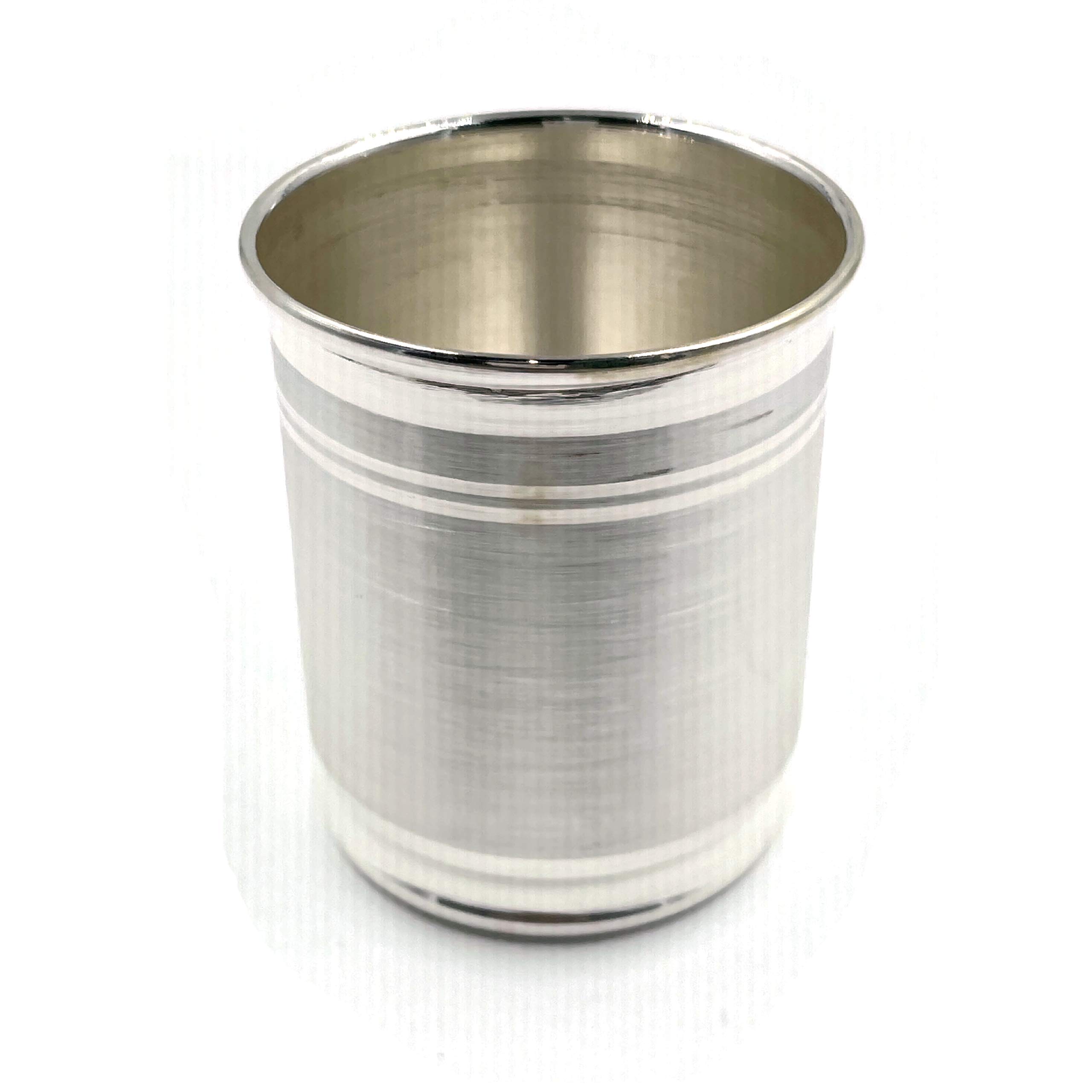 999 Pure Silver Hallmarked Glass - Style#03 (3.25 inch, 60g) - Perfect for Whiskey Tasting, Luxury Gift & Home Bar Decor