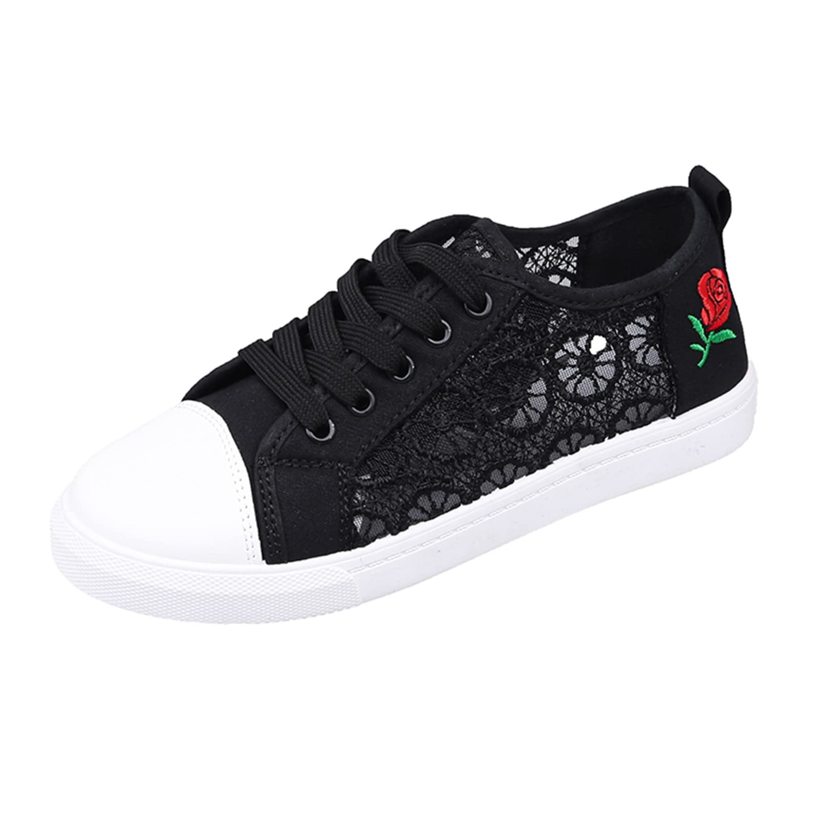 Stylish & Comfortable Women's Breathable Lace-Up Flats - Versatile Casual Shoes for Everyday Wear, Walking, Work & Travel