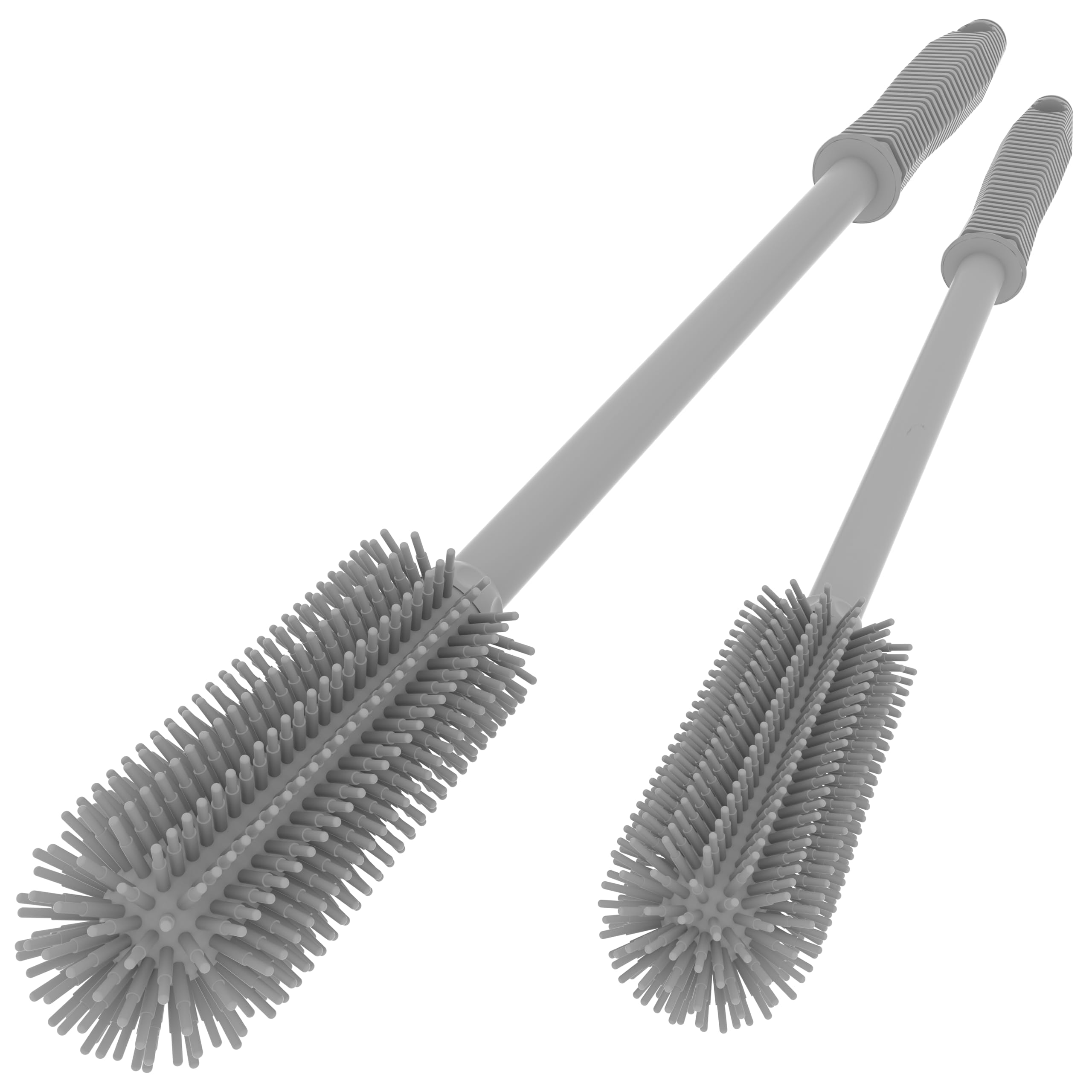 Premium Silicone Bottle Cleaning Brush Set - 2 Pack (15.7