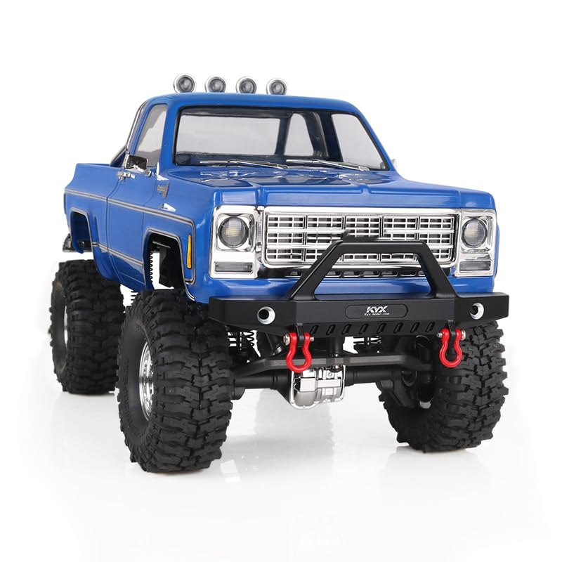 Traxxas TRX-4M K10 1/18 Scale RC Crawler Front Bumper - Durable Aluminum Alloy Upgrade Part for Off-Road Adventure & Rock Crawling (Black)