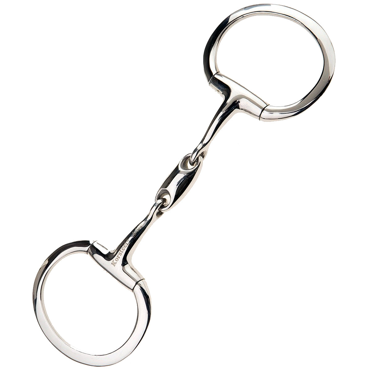 JP Korsteel Stainless Steel Oval Link Eggbutt Snaffle Bit for Horses - Comfortable Training Bit for English & Western Riding, Dressage and Jumping