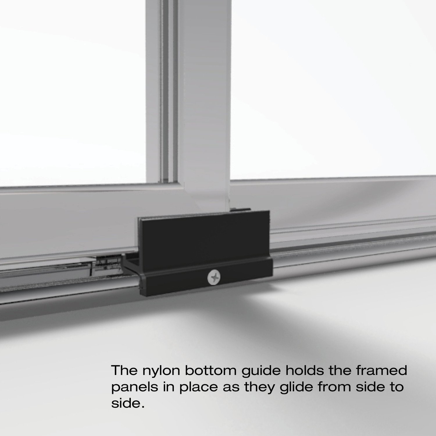 Basco Deluxe 57-59 Inch Sliding Shower Door - Clear Glass with Chrome Finish, 71.5