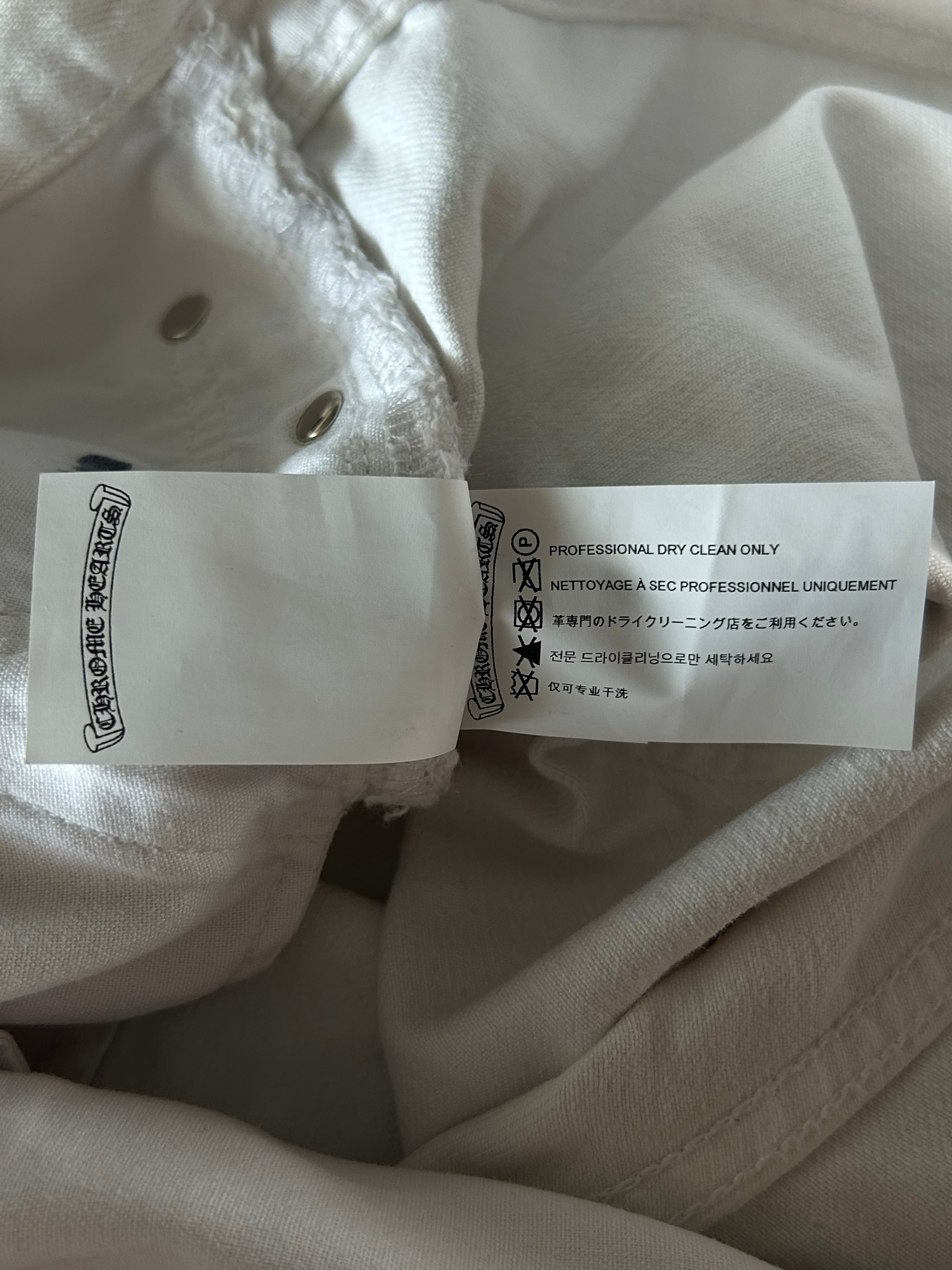 Chrome Hearts x Levi's White Mixed Patch St. Barth Exclusive Jeans - Limited Edition Designer Denim for Men & Women | Perfect for Streetwear, Luxury Fashion & Collector's Wardrobe