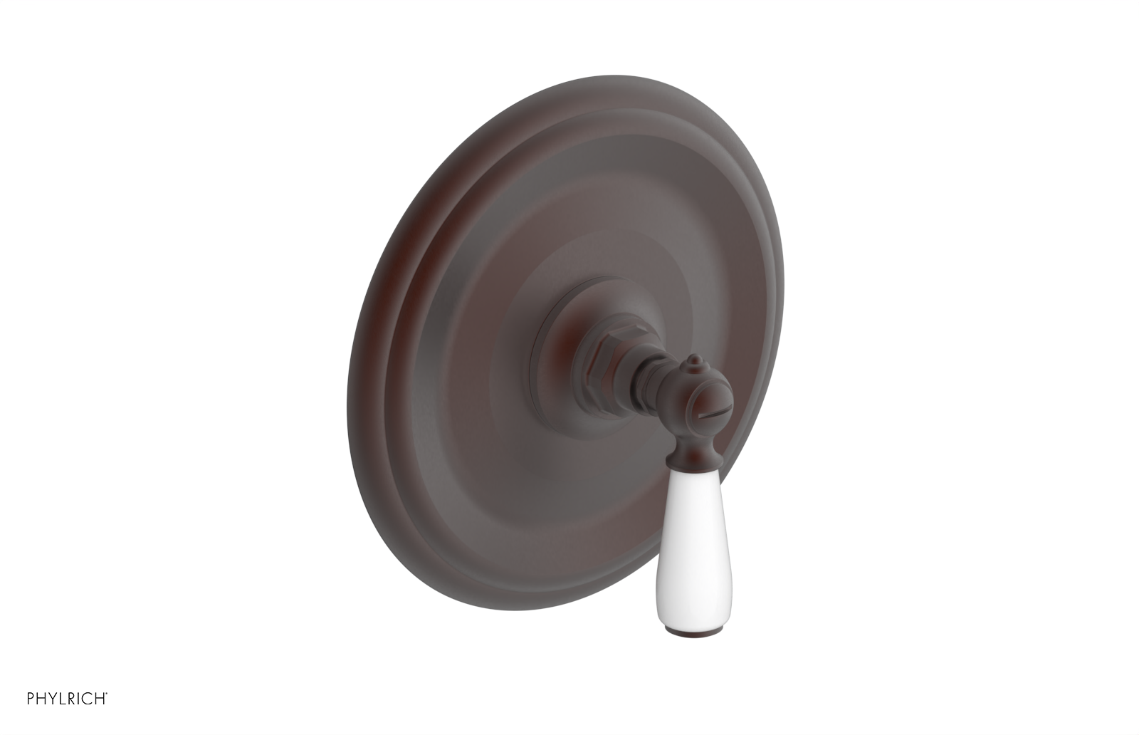Jamestown Pressure Balance Shower Plate & Handle Trim Kit with White Accents - Model 735 - Perfect for Bathroom Renovation & Modern Home Upgrade