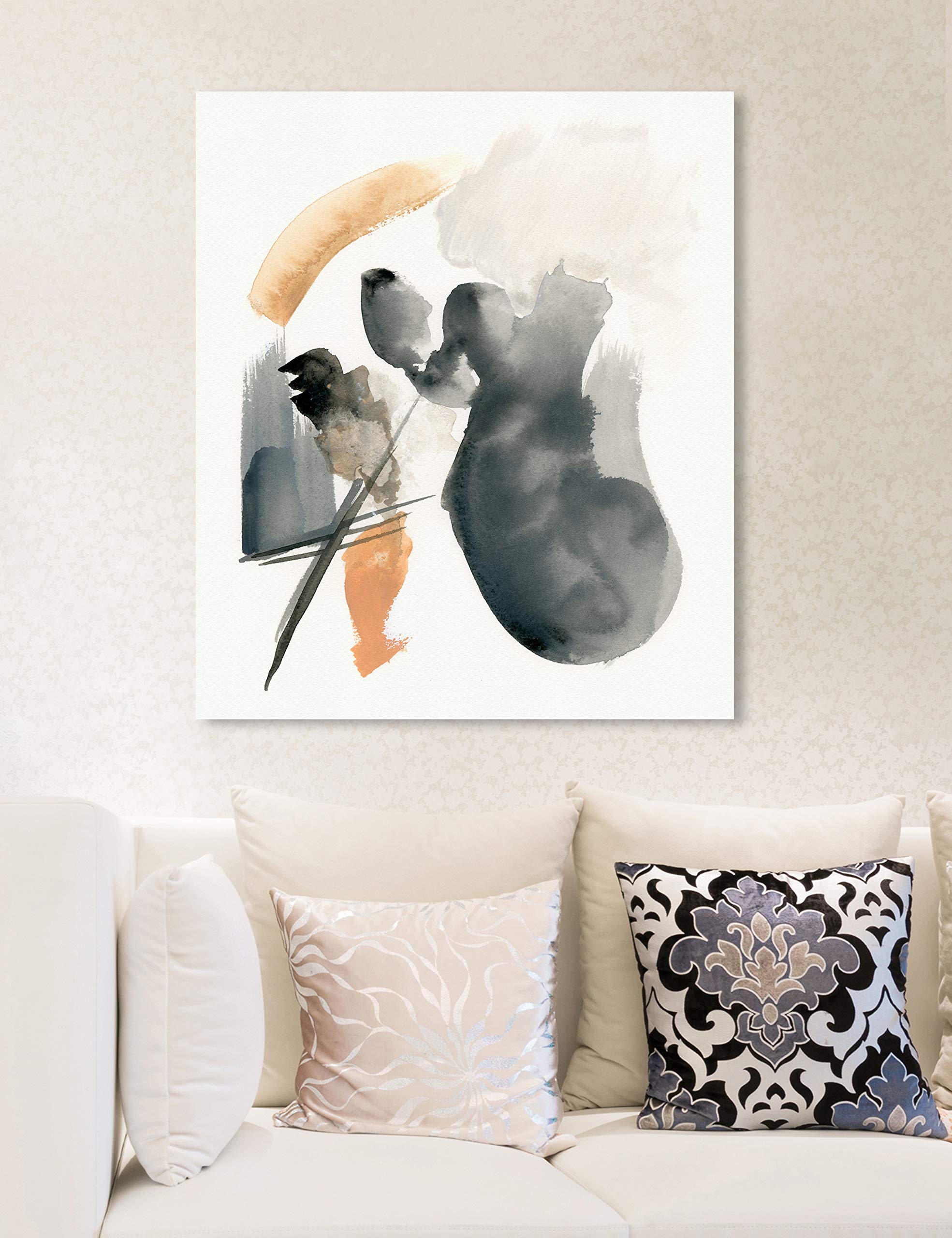 Abstract Violin Wall Art Canvas Print - Black & White Home Decor 20