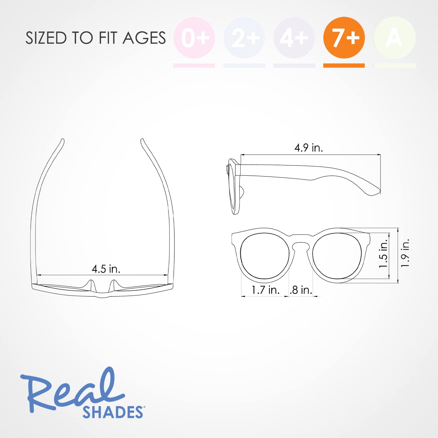 Unbreakable Kids Sunglasses UV 400 Protection - Shatterproof Flexible Frame Sunglasses for Boys & Girls - Perfect for Beach, Swimming, Outdoor Play & Sports Activities