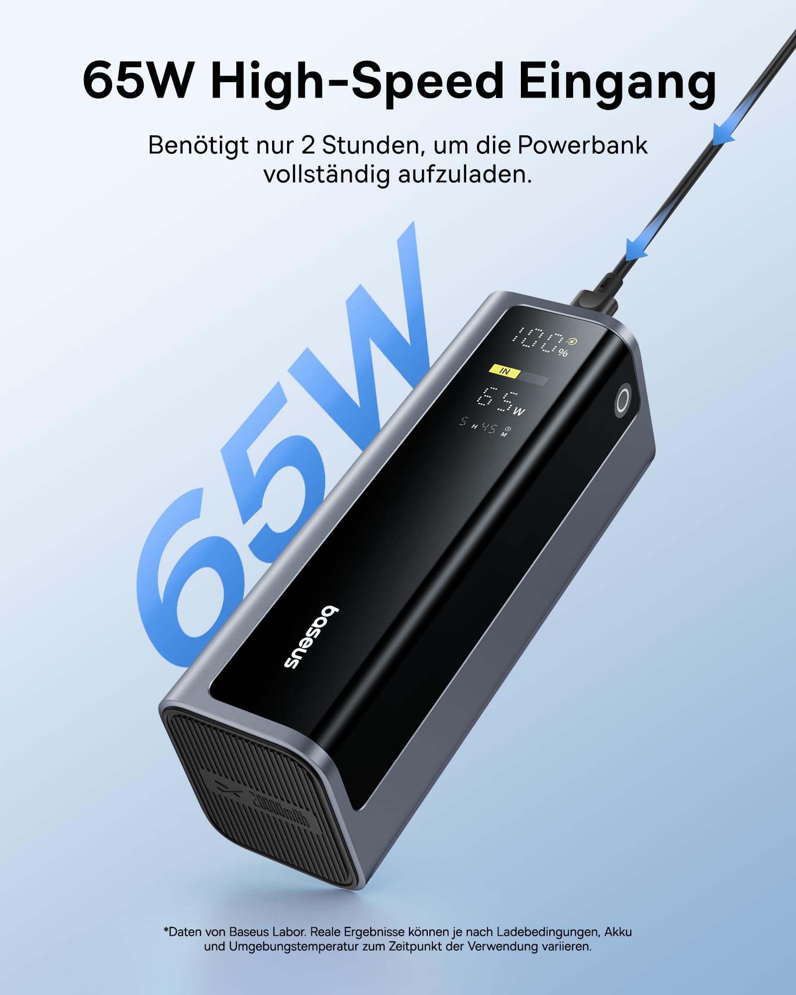 Baseus EnerGeek 145W 20800mAh Portable Laptop Charger - Dual USB-C PD 3.0 100W Fast Charging Power Bank with Digital Display - Compatible with MacBook Pro, Dell, HP, Steam Deck, iPhone 16/15/14/13, Samsung Galaxy - Perfect for Travel, Work & Gaming