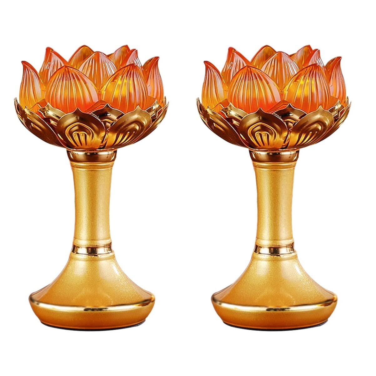 2-Piece Vintage Buddha Candle Holders for Home Decor - Floral Tealight Holders for Diwali, Meditation & Romantic Ambiance