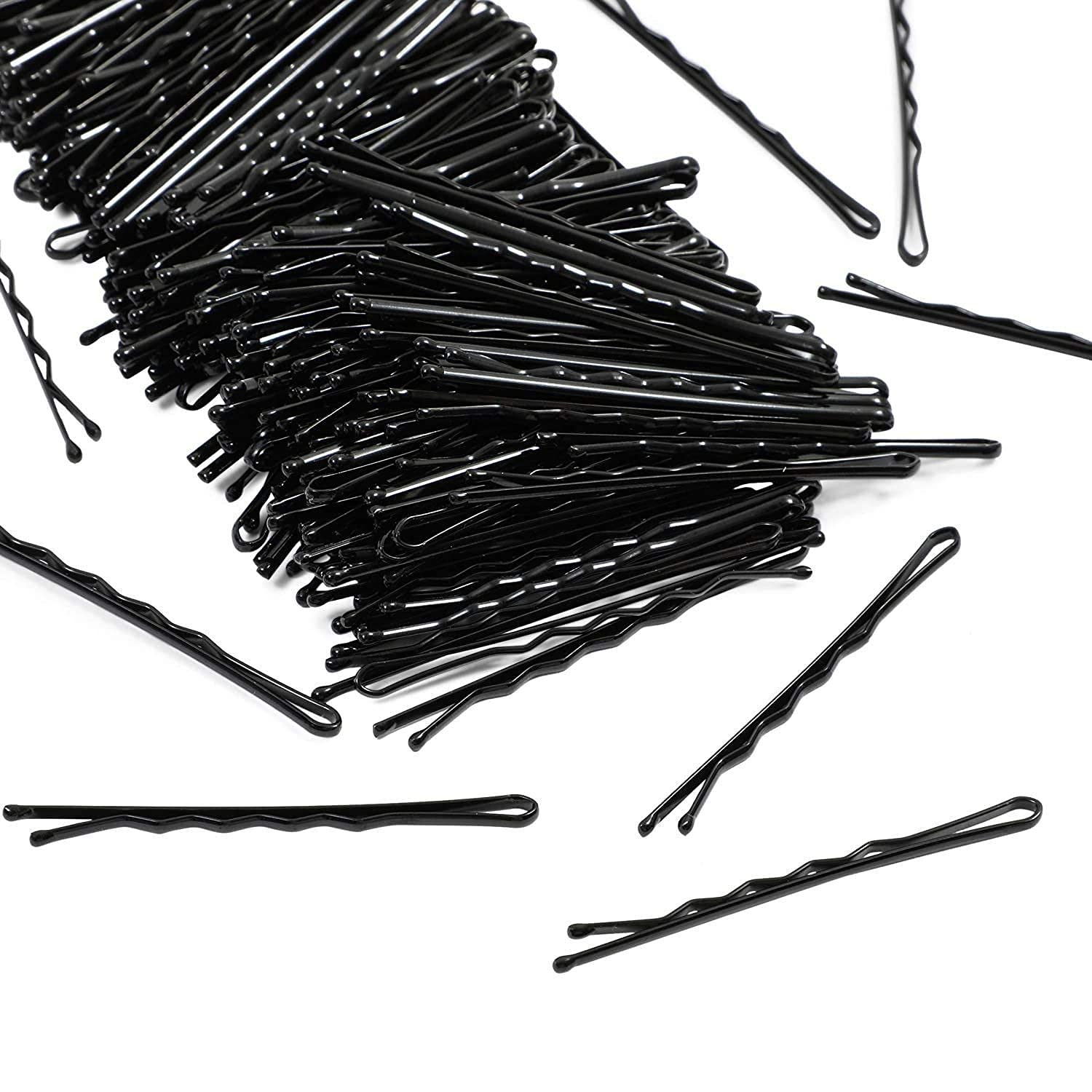 Premium Bobby Pins with Storage Box - 100-Piece Black Hair Clips for Women & Girls - Strong Hold Styling Hair Pins for Salon, Updos, Braids & Everyday Hairstyles - Durable Hairdressing Accessories