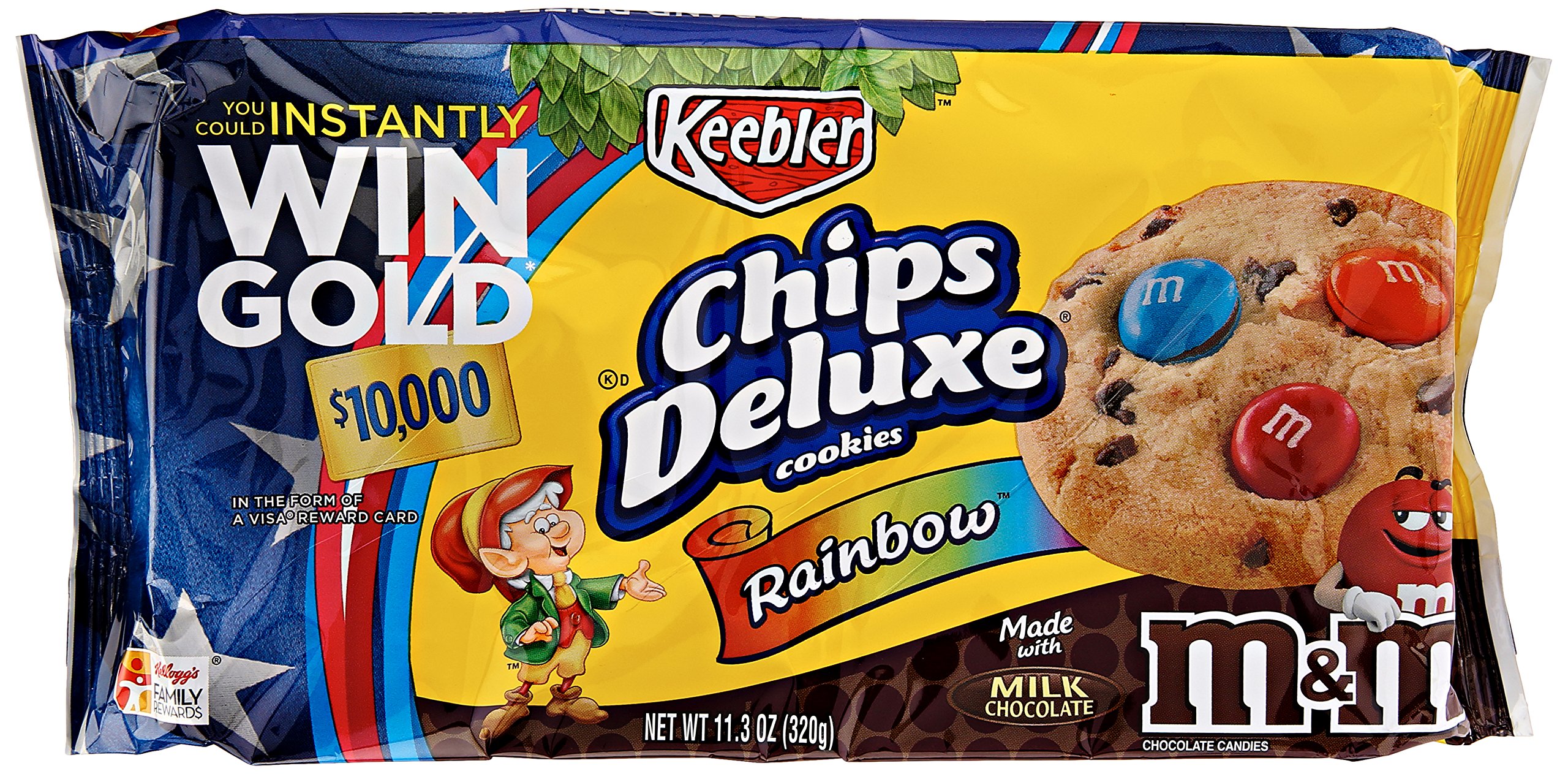 Keebler Chips Deluxe Rainbow Cookies 11.3oz - Perfect for Parties & Gifts