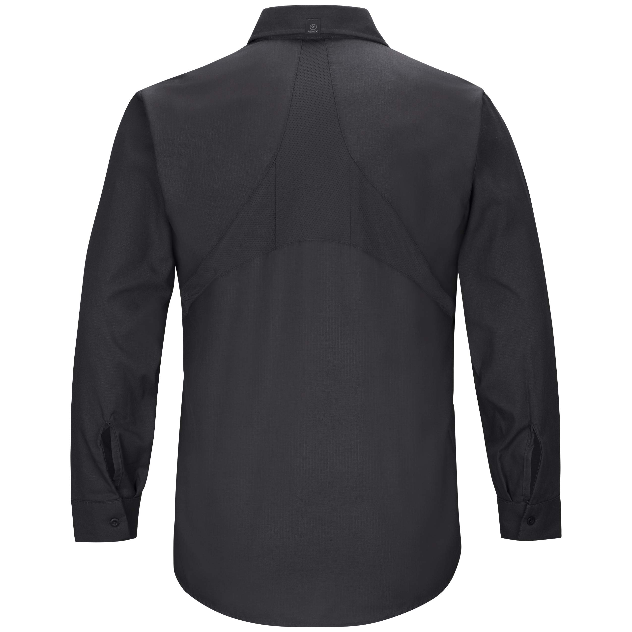 Red Kap Men's Long Sleeve Work Shirt with Mimix - Durable Cotton Blend for Construction, Auto Repair & Industrial Workwear