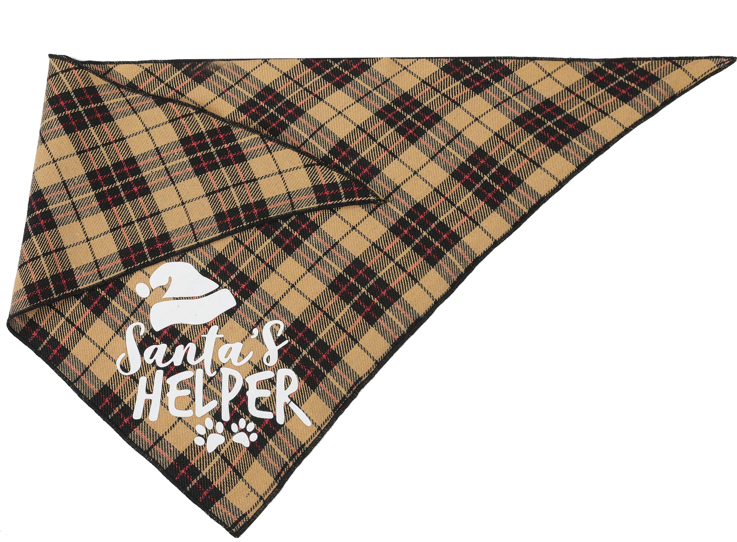 2 Pack Christmas Pet Bandanas for Dogs & Cats - Holiday Triangle Scarf Bibs for Small, Medium, Large Pets - Perfect for Christmas Photos, Pet Parties & Festive Celebrations