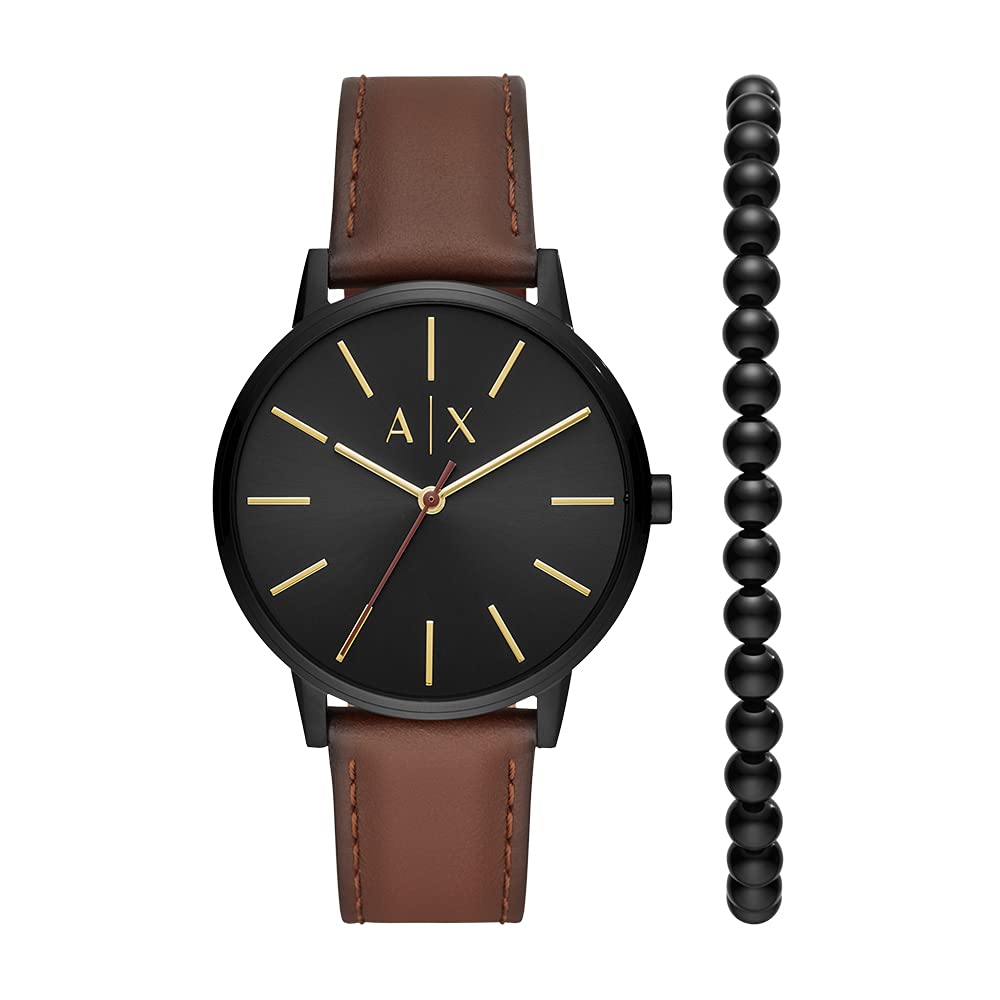 Armani Exchange Men's Stainless Steel Dress Watch with Three Hands - Classic Timepiece for Business, Formal Events & Everyday Wear