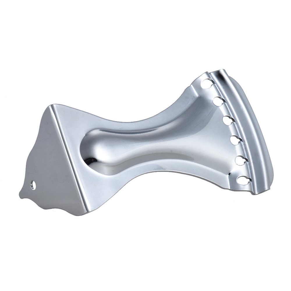 Premium Silver Zinc Alloy Tailpiece for Dobro 6-String Resonator Guitar - Durable & Rust-Resistant Bridge Component for Bluegrass & Slide Guitar Players