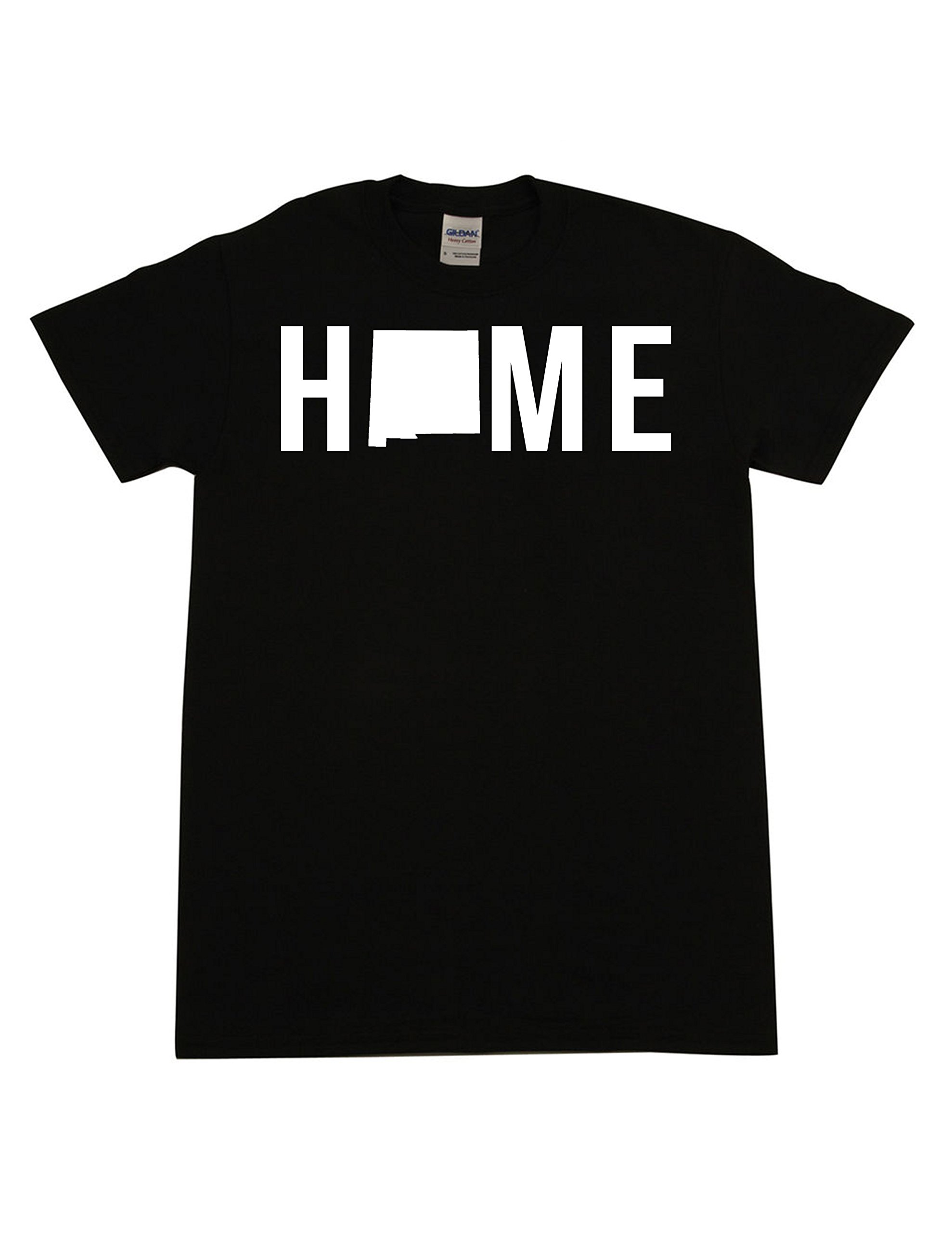 New Mexico HOME State Black T-Shirt for Men & Women - Comfortable Cotton Tee in Sizes S-XXL - Perfect for Casual Wear, Travel Souvenirs & State Pride Apparel