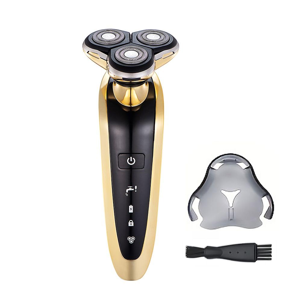 Roziapro Electric Razor for Men - Wet & Dry Cordless Rechargeable Shaver with 3D Floating Head, IPX6 Waterproof, USB Charging - Perfect for Travel, Gym & Daily Shaving - Ideal Men's Gift for Father's Day, Birthday & Christmas