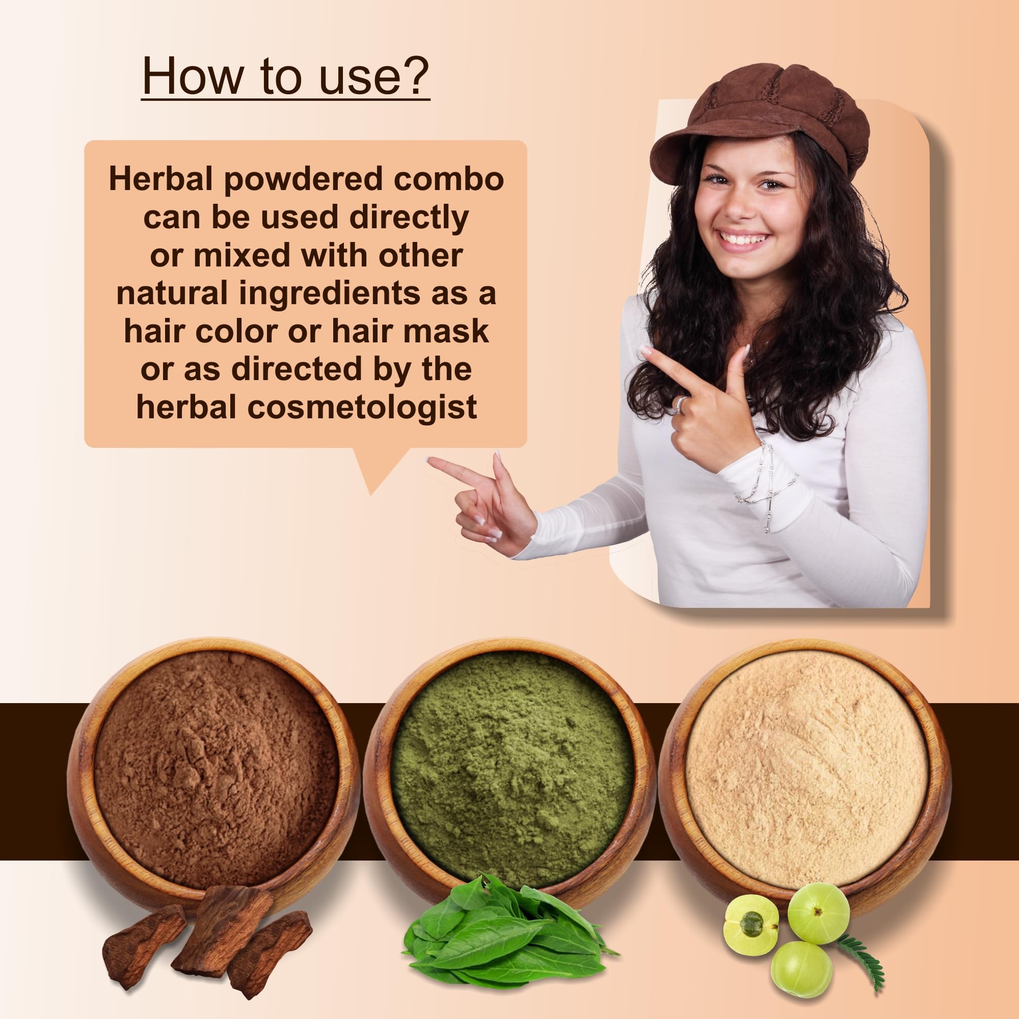 IYUSH Ayurvedic Amla Powder with Katha Powder & Henna Powder for Natural Hair Color & Volume – 300g | Herbal Hair Mask for Dry, Frizzy Hair | 100g Each | Perfect for DIY Hair Treatments & Natural Hair Care at Home