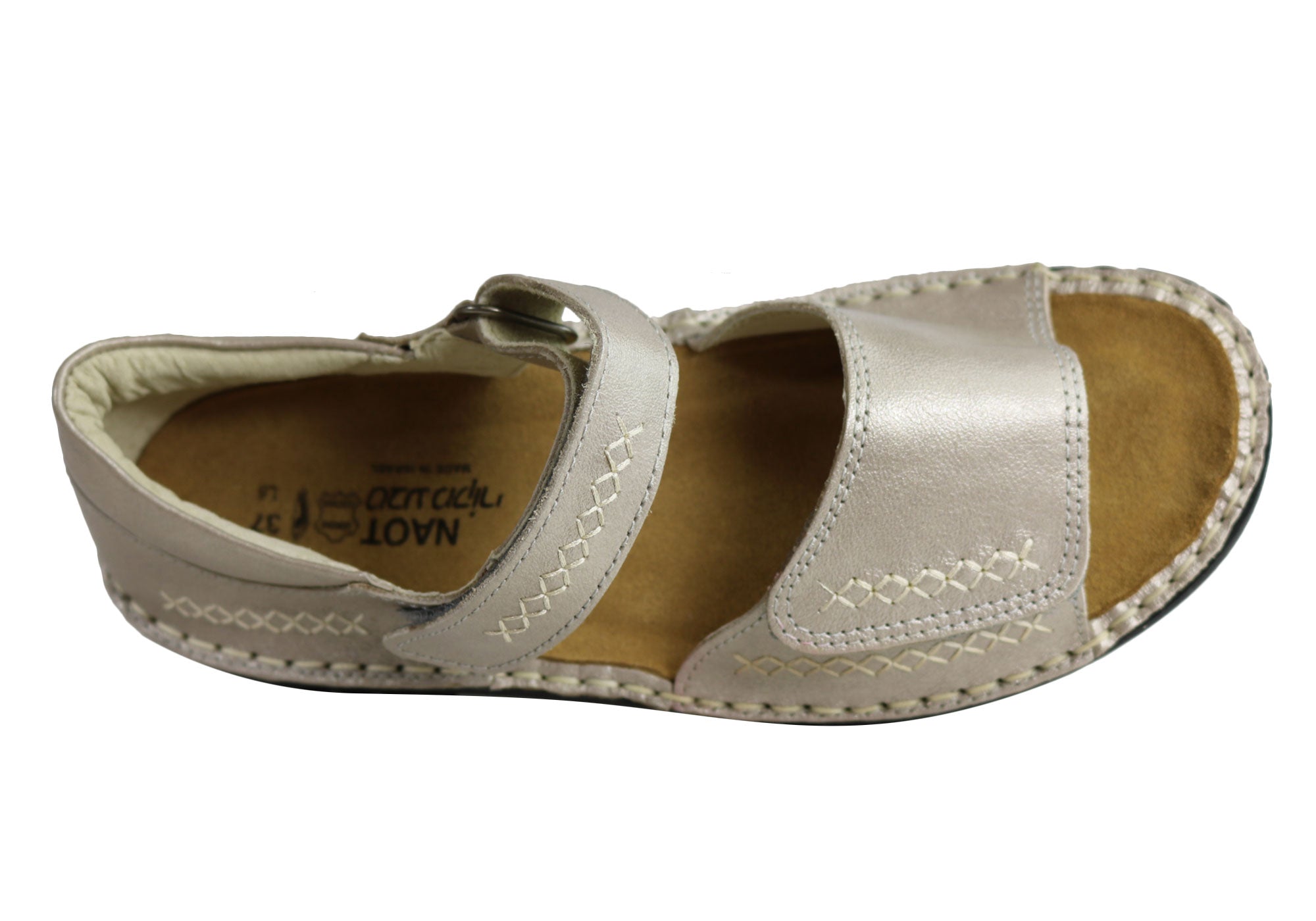Naot Norel Women's Comfort Cushioned Orthotic Friendly Leather Sandals - Supportive Walking Shoes for Travel, Work & Everyday Wear