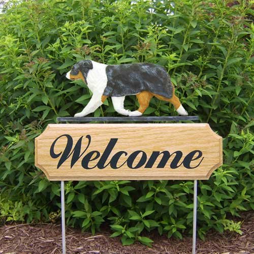 Michael Park Dog in Gait Welcome Stake Australian Shepherd Blue Merle - Premium Dog Training Stakes for Australian Shepherds - Perfect for Agility Training, Backyard Play & Dog Sports