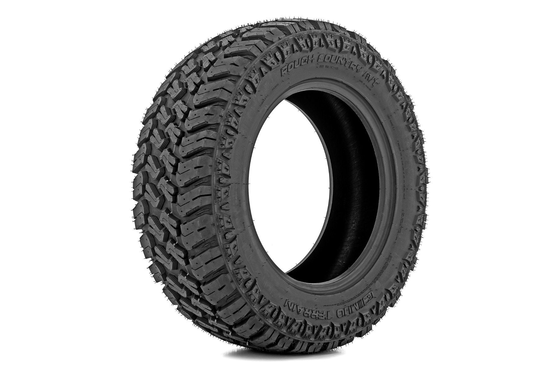Rough Country 295/60R20 M/T Mud-Terrain Tires - Dual Sidewall Design (98010131) - Perfect for Off-Roading, Truck & SUV Adventures
