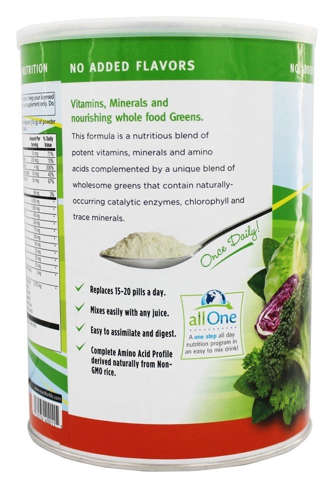 All One Nutritech Green Phyto Base Multivitamin & Mineral Powder - 2.2 lbs (1000g) Superfood Supplement for Energy, Immunity & Detox - Perfect for Smoothies, Juices & Daily Wellness Routine