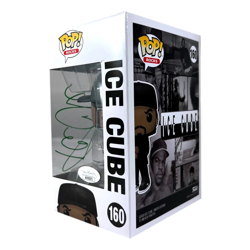 Authentic Ice Cube #160 Signed Funko Pop Vinyl Figure with JSA COA - Limited Edition Collectible for Music & Movie Fans, Perfect for Display in Home Office or Man Cave
